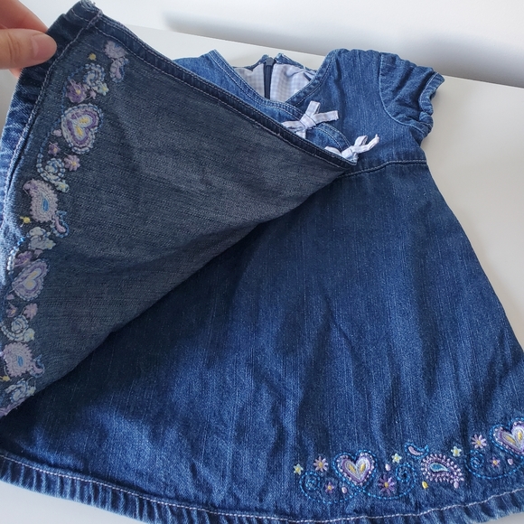 Carters Watch the Wear Denim Dress Size 18 Months - Picture 4 of 5